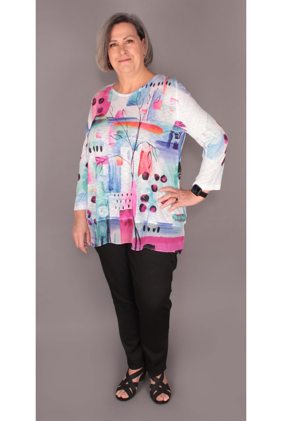 Poetry Tunic with Chiffon contrast 